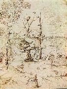 BOSCH, Hieronymus The Man-Tree  bfguty Spain oil painting artist